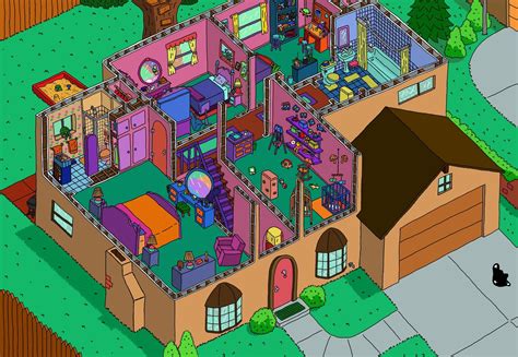 simpsons house layout|simpsons real house.